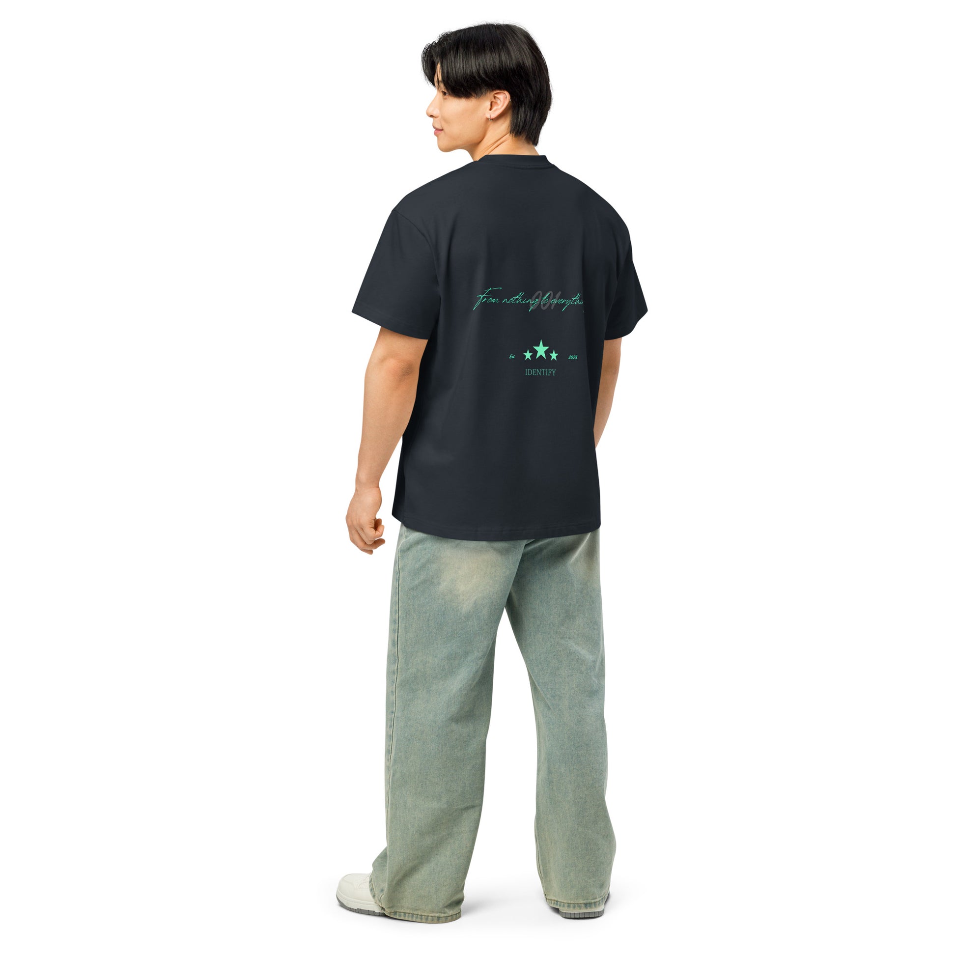 Men’s box tee.