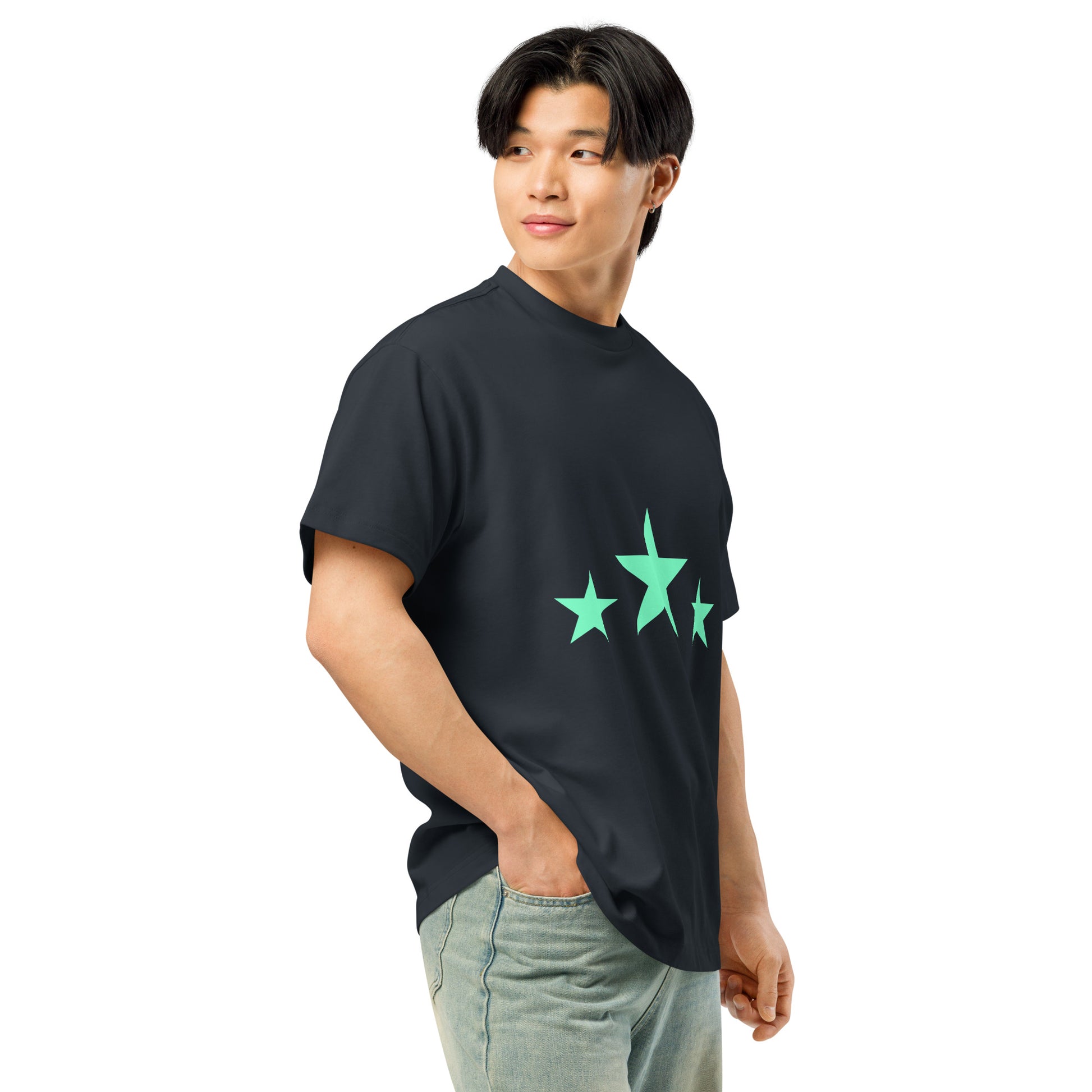 Men’s box tee.
