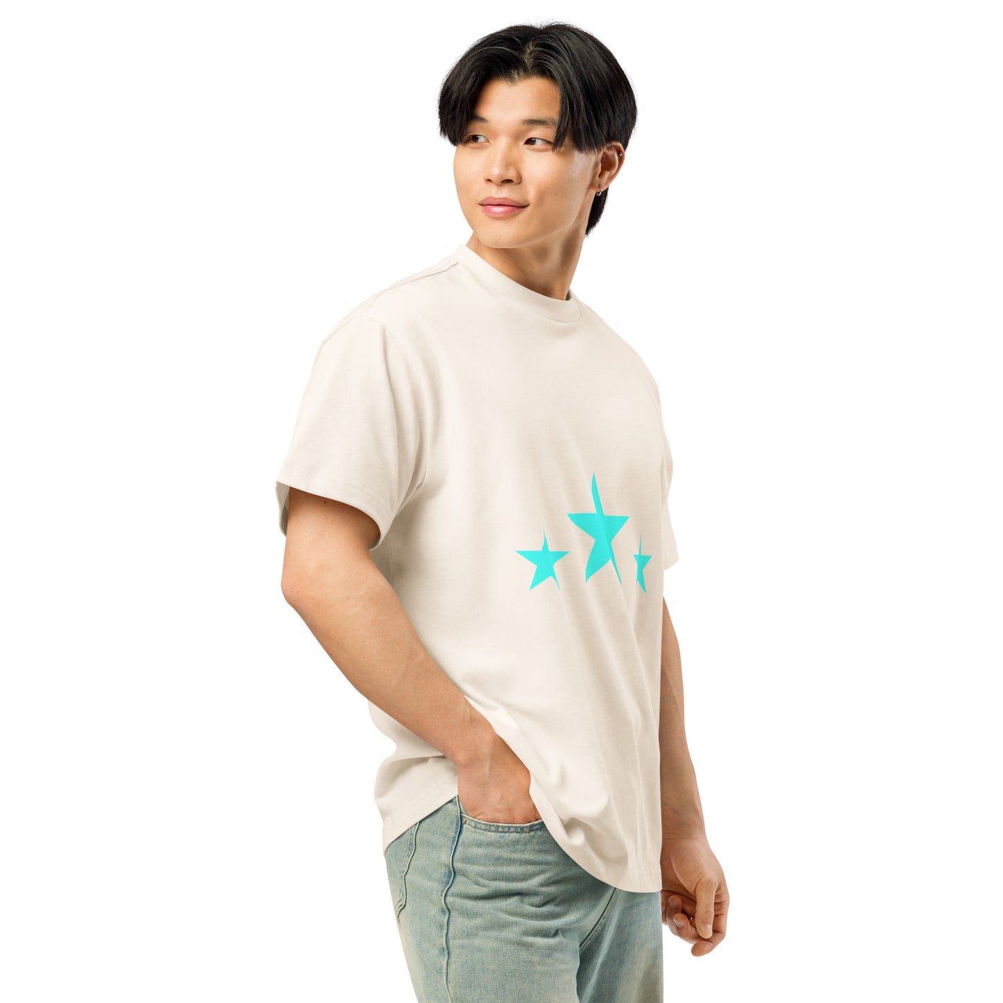 Men’s box tee.