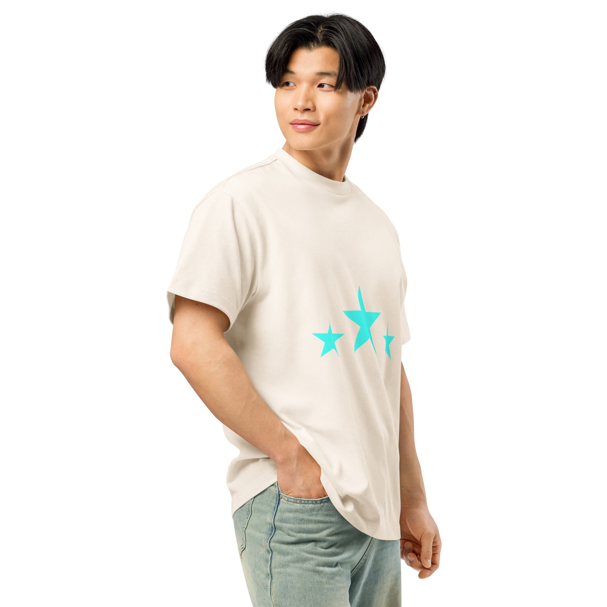 Men’s box tee.