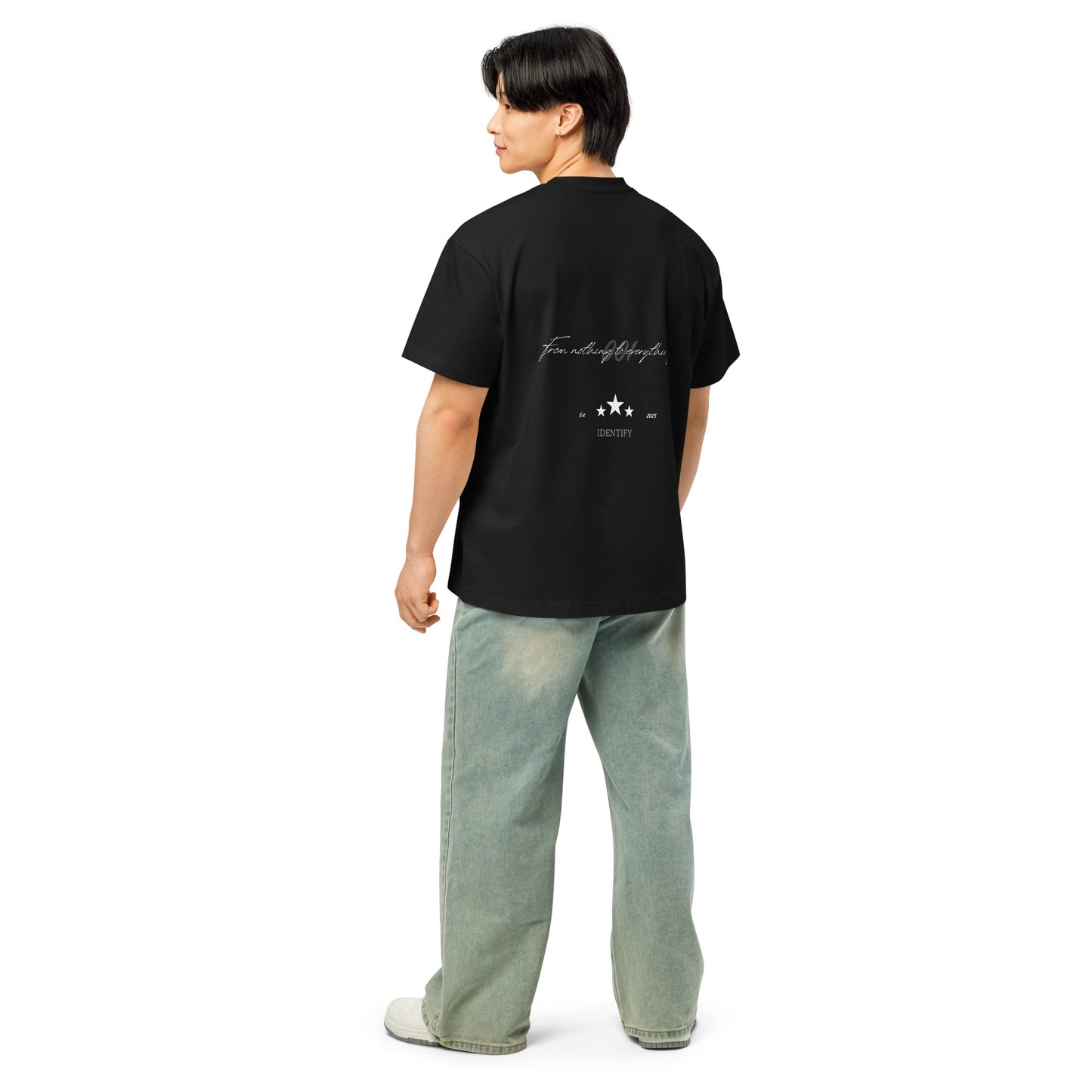 Men’s box tee.