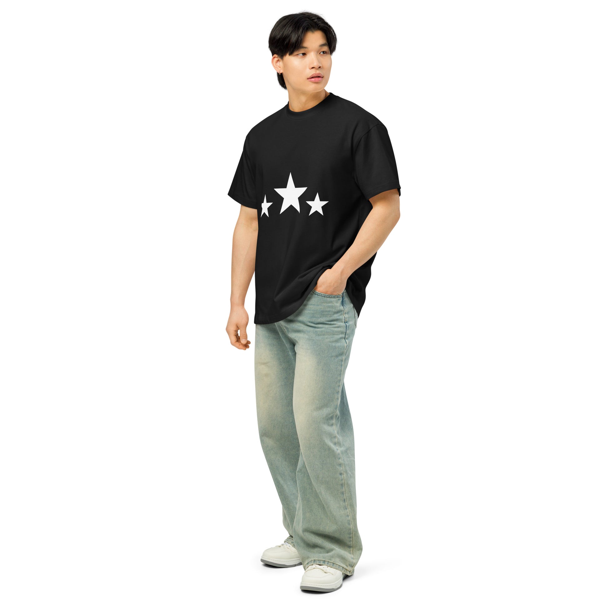 Men’s box tee.