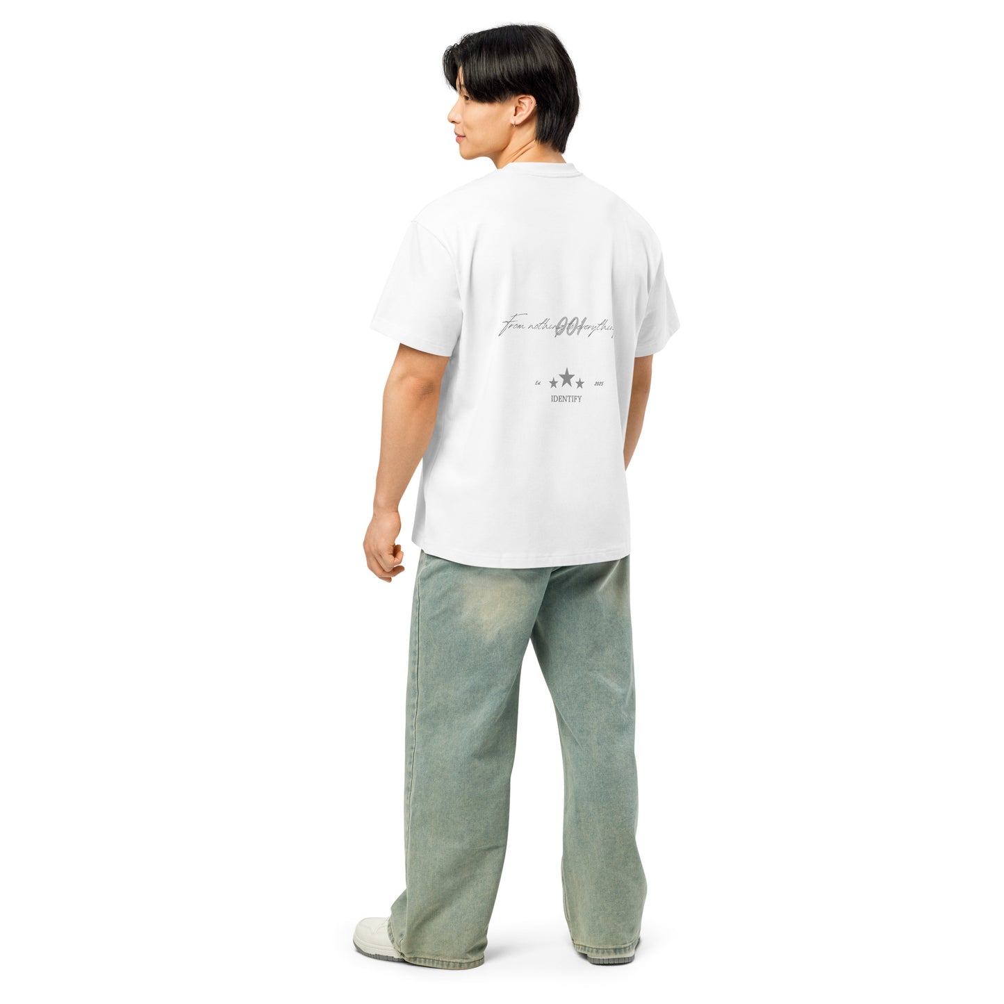 Men’s box tee.