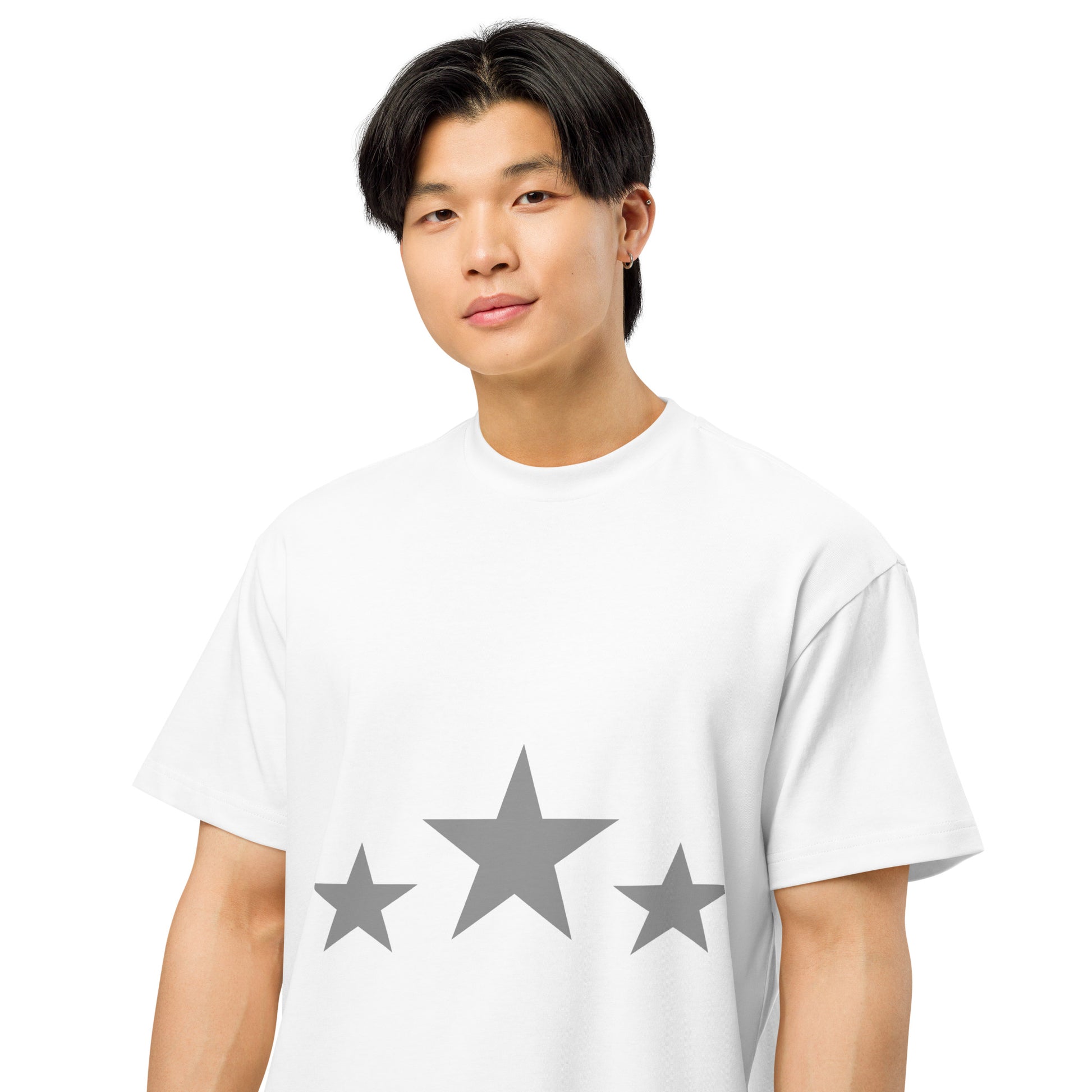 Men’s box tee.