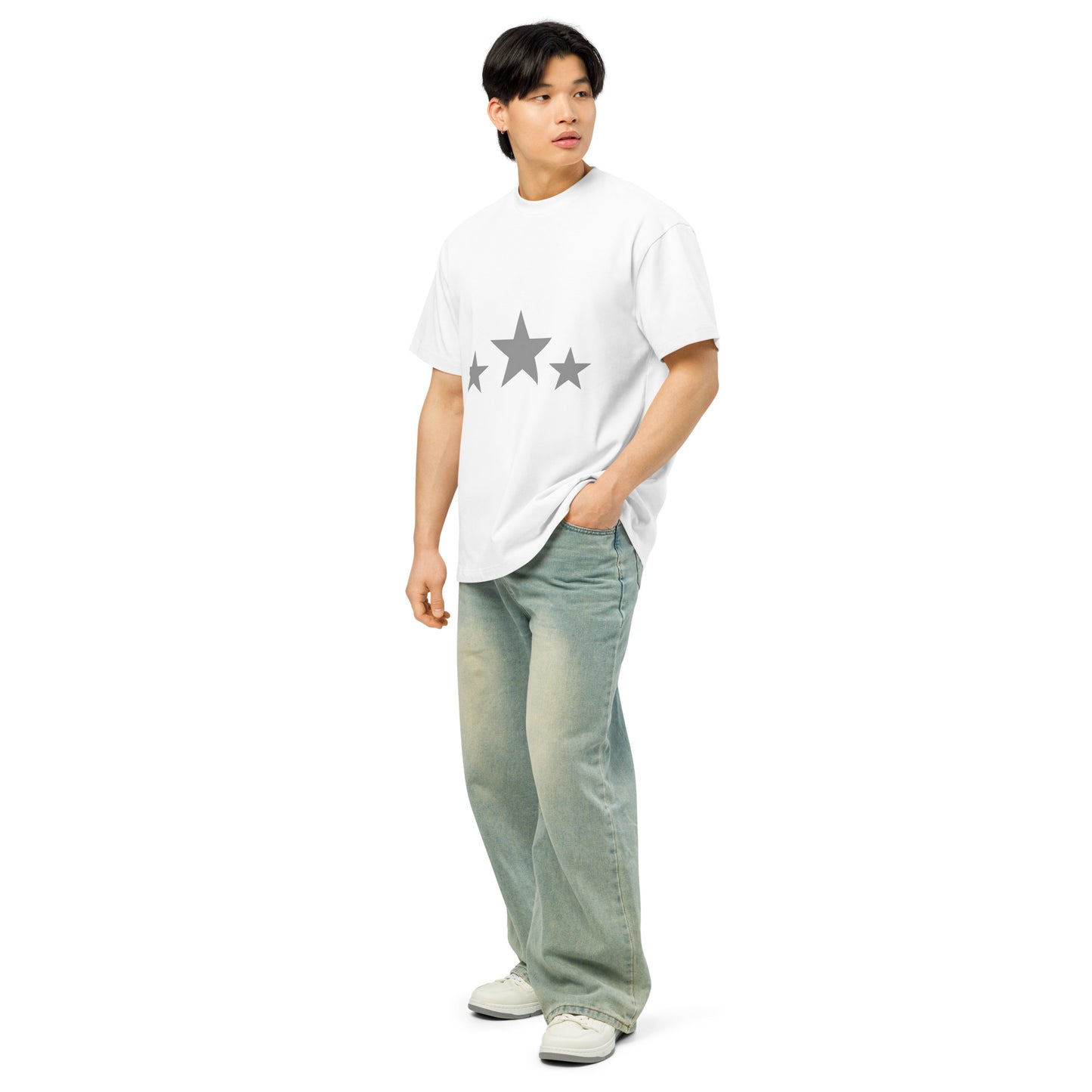 Men’s box tee.