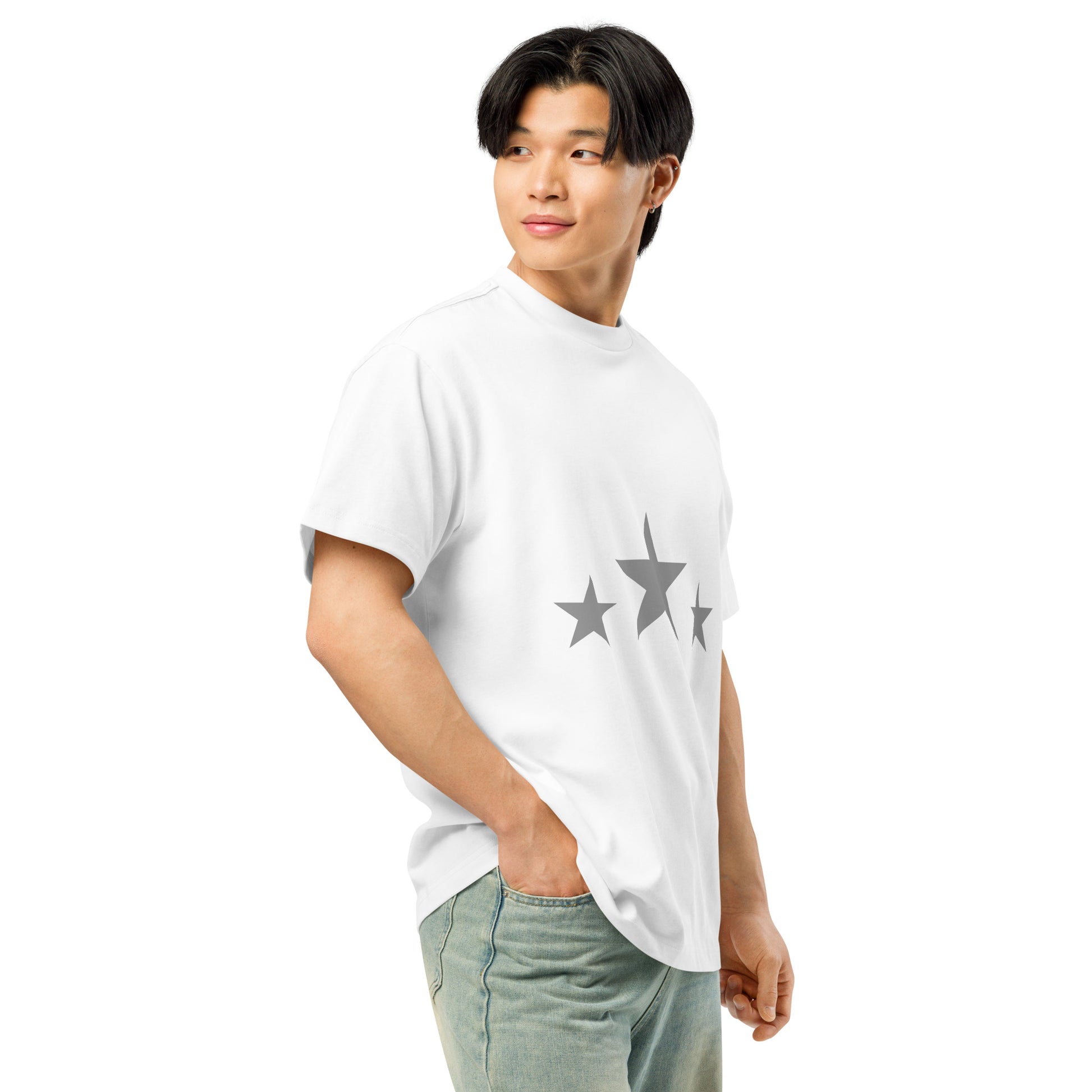 Men’s box tee.